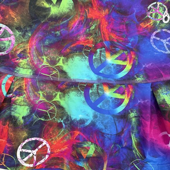 Dona Jo Skort Skirt Womens 2 Multicolor Peace Tennis Pickleball - Picture 11 of 11